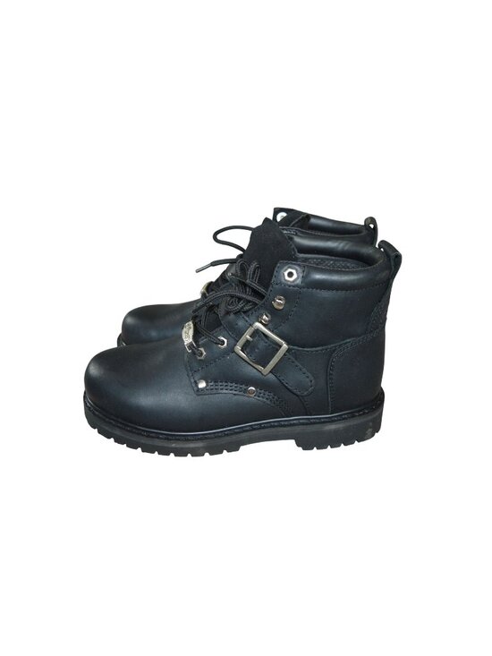 New River Road Crossroads Buckle Boots Black Leather Biker Men Size 8 Motorcycle main image 6